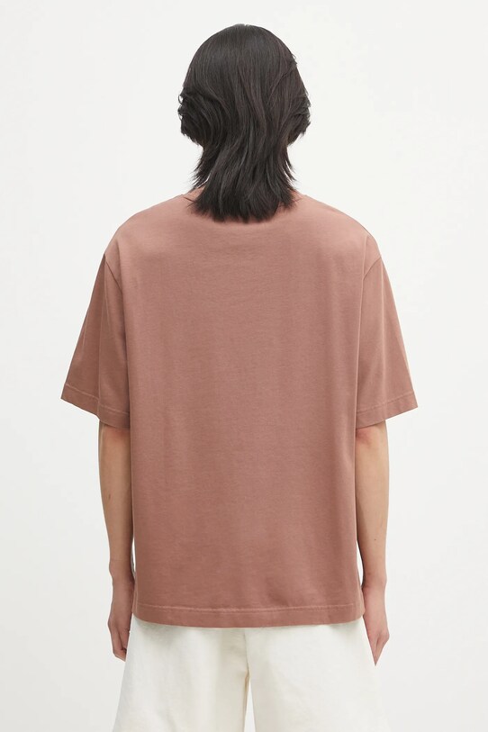 Дрехи Памучна тениска Maison Kitsuné Bold Fox Head Patch Oversize Tee Shirt LM00107KJ0119 кафяв
