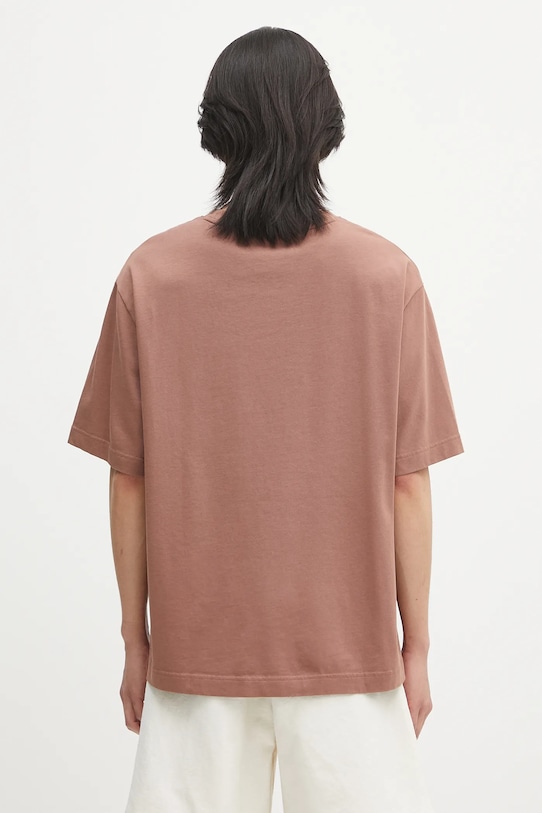 Clothing Maison Kitsuné cotton t-shirt Bold Fox Head Patch Oversize Tee Shirt LM00107KJ0119 brown