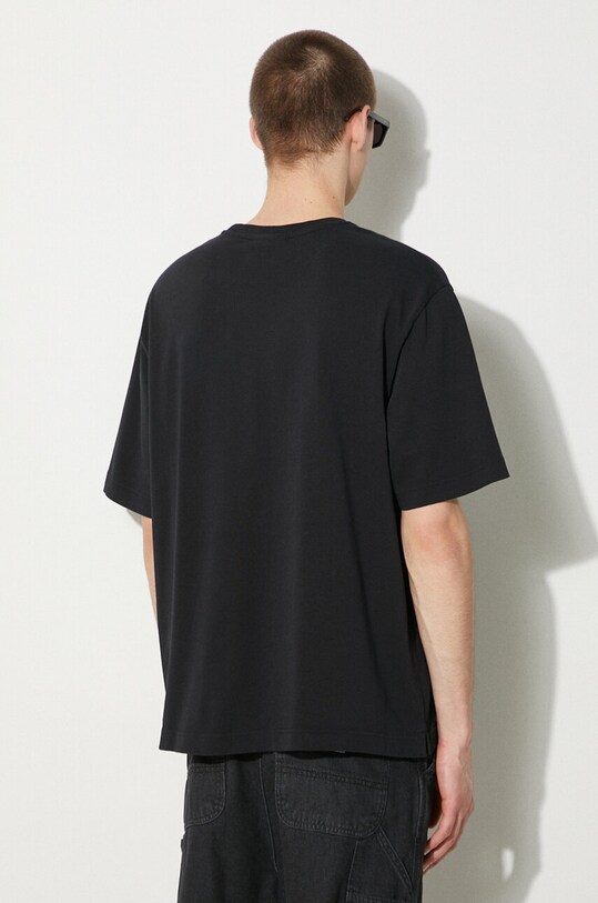 Odjeća Pamučna majica Maison Kitsuné Bold Fox Head Patch Oversize Tee Shirt LM00107KJ0119 crna