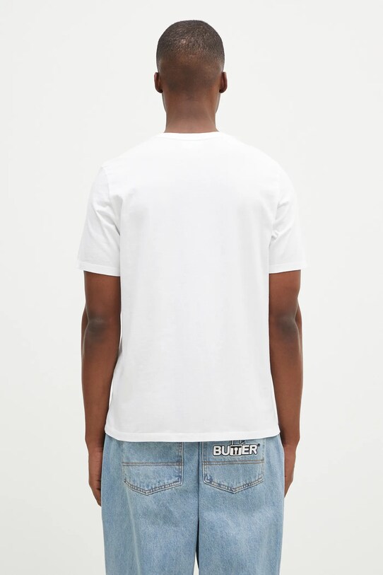 Одяг Бавовняна футболка Maison Kitsuné Chillax Fox Patch Regular Tee Shirt LM00110KJ0008 білий