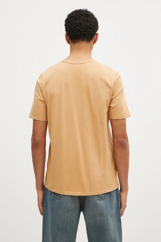 Îmbrăcăminte Maison Kitsuné tricou din bumbac Chillax Fox Patch Regular Tee Shirt LM00110KJ0008 portocaliu