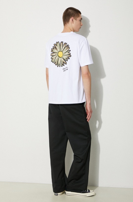 Maison Kitsuné cotton t-shirt Floating Flower Comfort Tee-Shirt relaxed white MM00128KJ0118