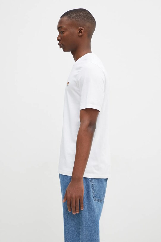 Maison Kitsuné cotton t-shirt Fox Head Patch Regular Tee Shirt LM00104KJ0008 white AW24