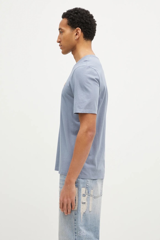Бавовняна футболка Maison Kitsuné Fox Head Patch Regular Tee Shirt LM00104KJ0008 блакитний AW24