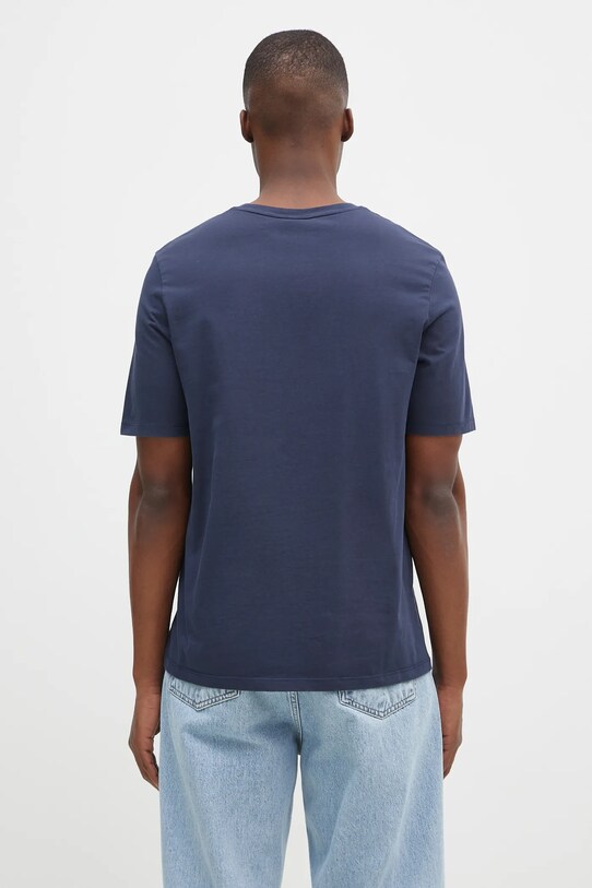 Дрехи Памучна тениска Maison Kitsuné Fox Head Patch Regular Tee Shirt LM00104KJ0008 тъмносин