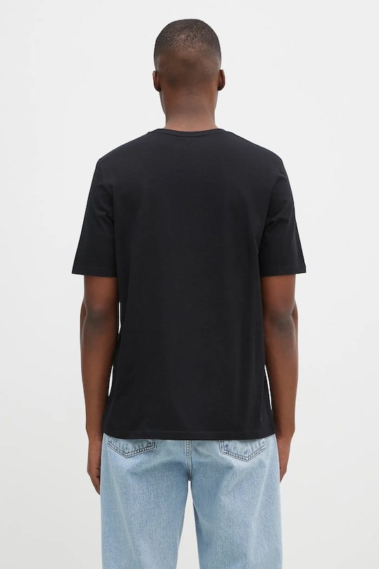 Odzież Maison Kitsuné t-shirt bawełniany Fox Head Patch Regular Tee Shirt LM00104KJ0008 czarny