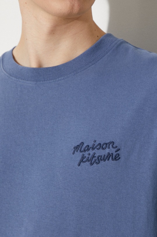 Maison Kitsuné cotton t-shirt Handwriting Comfort Tee Shirt MM00126KJ0118