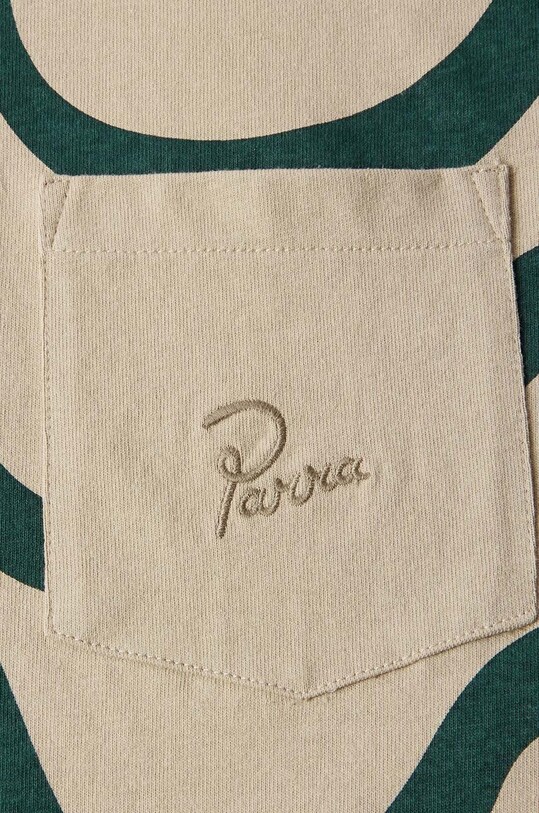 Clothing by Parra cotton t-shirt Sound Waved 51310 beige