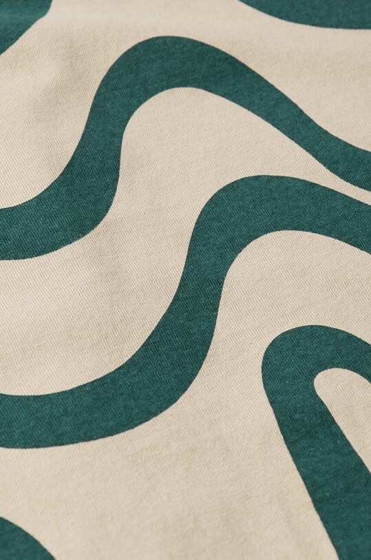 by Parra cotton t-shirt Sound Waved beige 51310