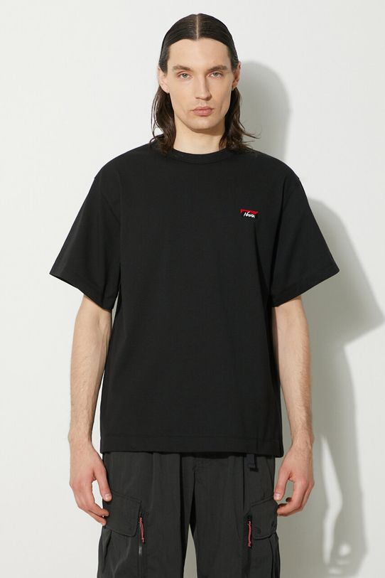 Tričko Nanga Eco Hybrid Box Logo Embroidery Tee relaxed černá NW2411.1G804.A