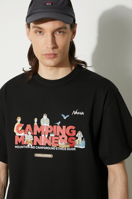 Tričko Nanga Eco Hybrid Camping Manners Soap Bubbles Tee NW2411.1G801.A
