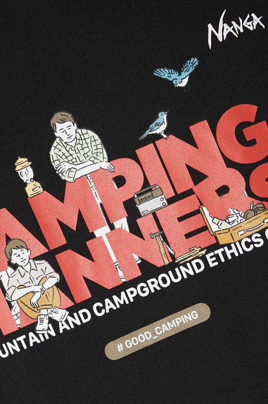 Nanga t-shirt Eco Hybrid Camping Manners Wild Animals Tee NW2411.1G800.A