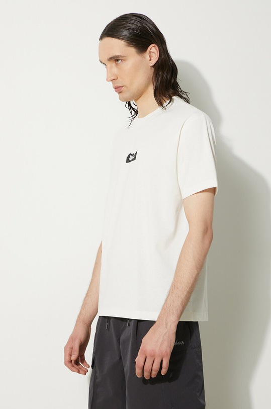 Μπλουζάκι Nanga Eco Hybrid Mt Logo Tee λευκό NW2211.1G208