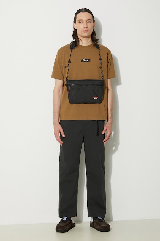 Футболка Nanga Eco Hybrid Mt Logo Tee NW2211.1G208 коричневий SS24