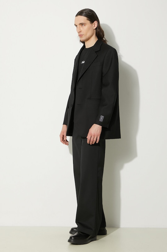 Μπλουζάκι Nanga Eco Hybrid Mt Logo Tee NW2211.1G208 μαύρο SS24