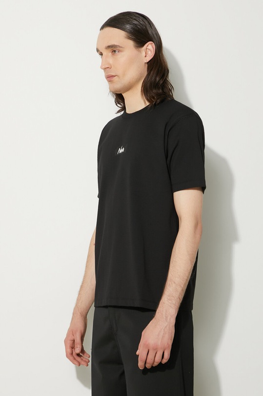 Μπλουζάκι Nanga Eco Hybrid Mt Logo Tee μαύρο NW2211.1G208