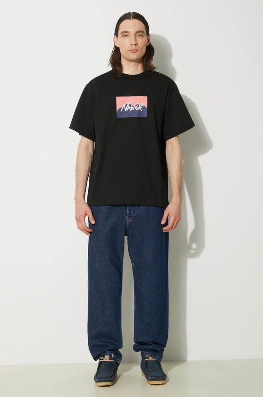 Tričko Nanga Nanga × Jerry Ukai Eco Hybrid Nanga Logo Tee NW2411.1G805.C čierna SS24