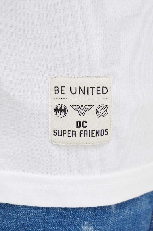 United Colors of Benetton t-shirt bawełniany 30964M01S biały