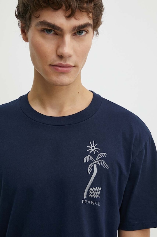 Hollister Co. tricou din bumbac bleumarin KI323.4159.200