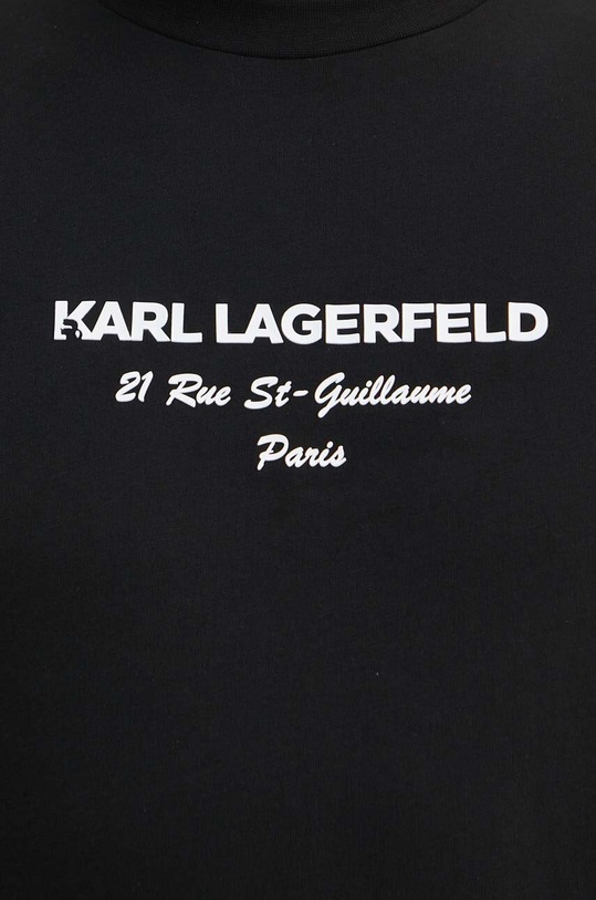 Karl Lagerfeld t-shirt bawełniany 542224.755056 czarny