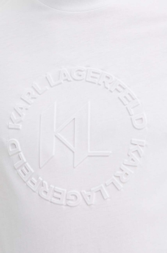Bavlněné tričko Karl Lagerfeld 542225.755084 bílá