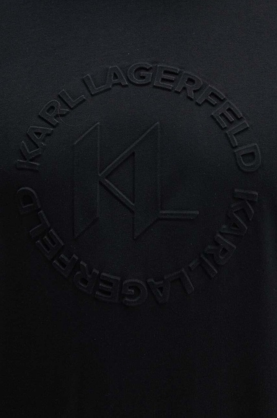 Karl Lagerfeld t-shirt bawełniany czarny 542225.755084