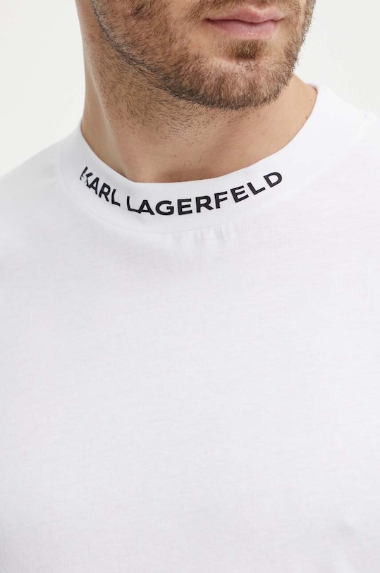 Bavlněné tričko Karl Lagerfeld 542224.755159 bílá