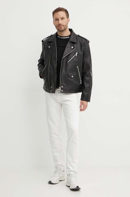 Karl Lagerfeld t-shirt bawełniany 542224.755159 czarny SS24