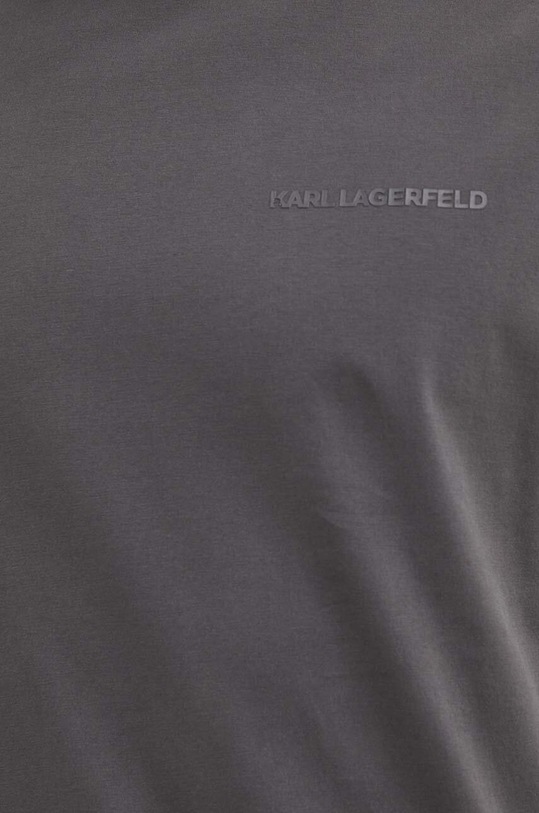 Бавовняна футболка Karl Lagerfeld 542252.755172 сірий