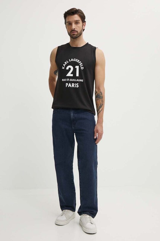 Karl Lagerfeld t-shirt 541231.755266 czarny SS24