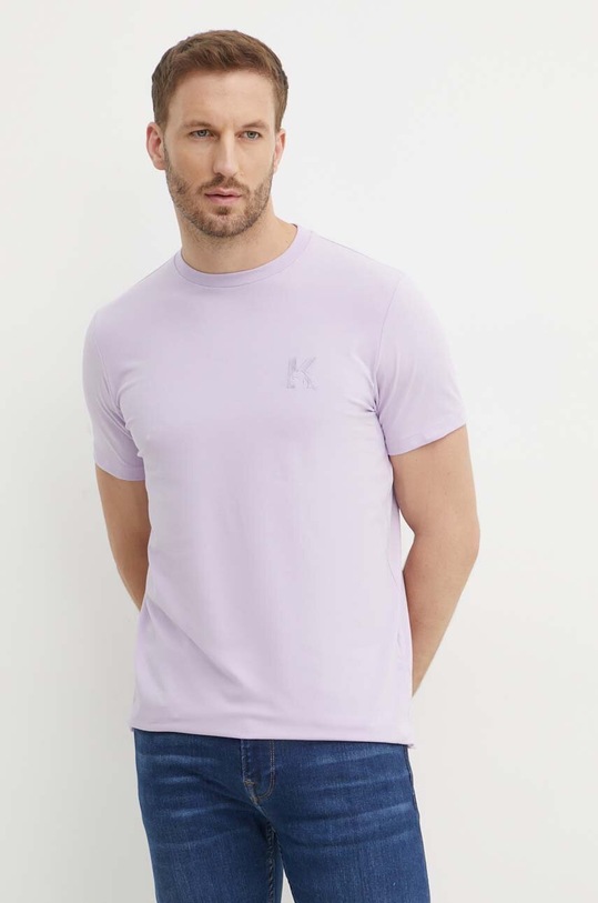 Karl Lagerfeld t-shirt fioletowy 542221.755890