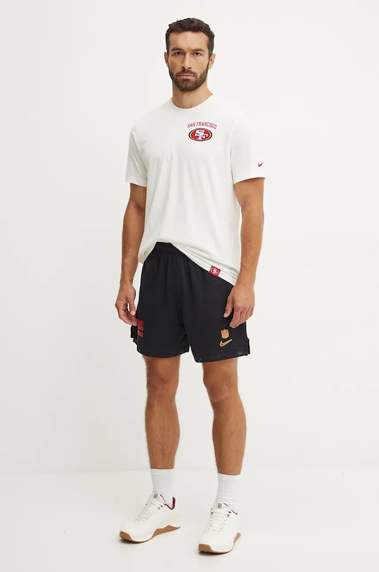 Bavlněné tričko Nike San Francisco 49ers N199.11K.73.8AB béžová SS24