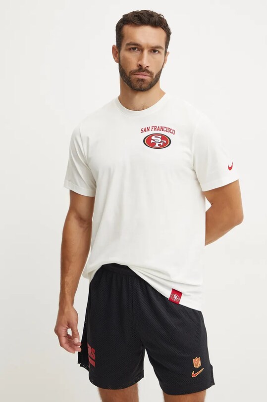 Îmbrăcăminte Nike tricou din bumbac San Francisco 49ers N199.11K.73.8AB bej