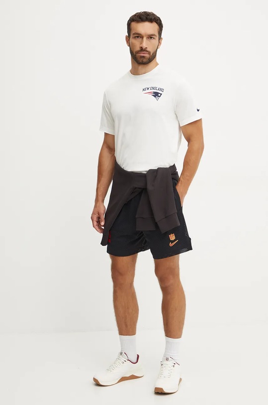 Nike tricou din bumbac New England Patriots N199.11K.8K.8AB bej SS24