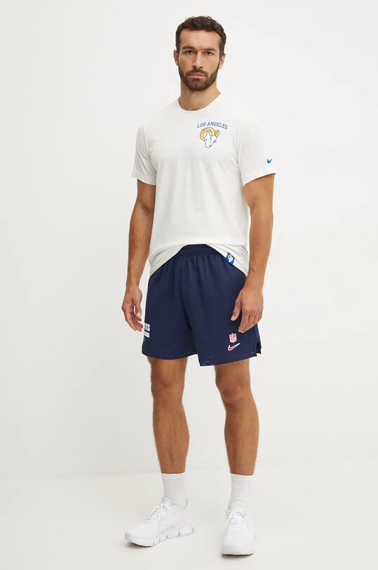 Nike t-shirt bawełniany Los Angeles Rams N199.11K.95.8AB beżowy SS24