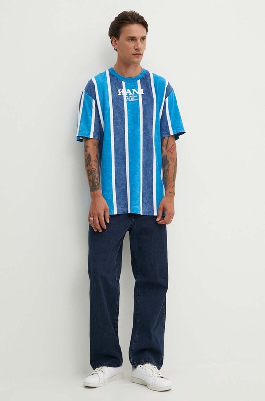 Karl Kani t-shirt bawełniany 6060242 niebieski SS24