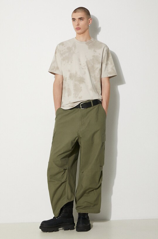 STAMPD tricou din bumbac Tie Dye SLA.M3330TE.STD bej SS24