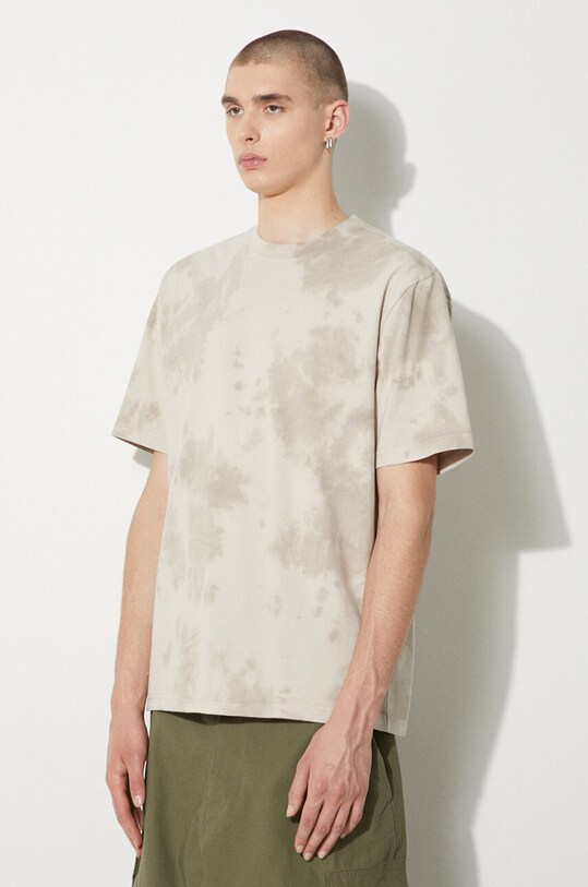 STAMPD tricou din bumbac Tie Dye bej SLA.M3330TE.STD