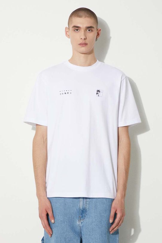 STAMPD cotton t-shirt Transit Relaxed Tee regular white SLA.M3331TE.WHT