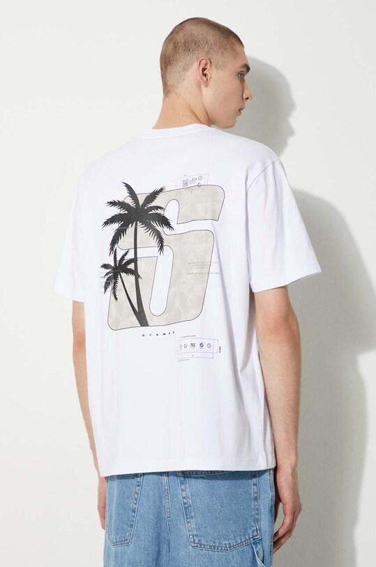 Îmbrăcăminte STAMPD tricou din bumbac Transit Relaxed Tee SLA.M3331TE.WHT alb