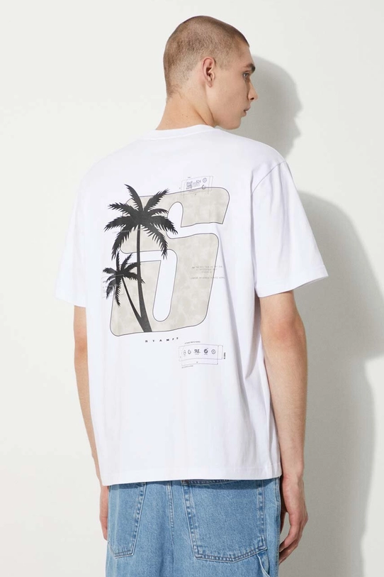 Abbigliamento STAMPD t-shirt in cotone Transit Relaxed Tee SLA.M3331TE.WHT bianco