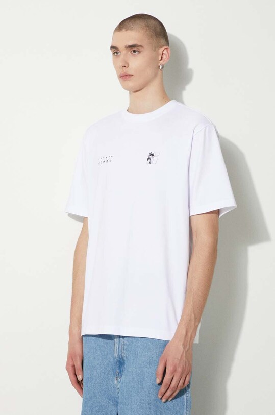 STAMPD tricou din bumbac Transit Relaxed Tee alb SLA.M3331TE.WHT