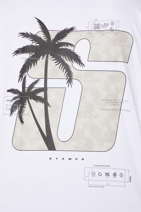 Хлопковая футболка STAMPD Transit Relaxed Tee SLA.M3331TE.WHT