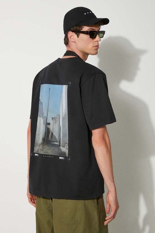 Хлопковая футболка STAMPD Moroccan City Vintage печать чёрный SLA.M3332TE.BLK