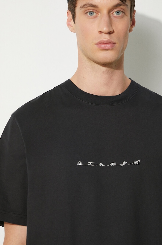 Хлопковая футболка STAMPD Moroccan City Vintage SLA.M3332TE.BLK чёрный