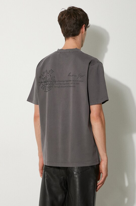 Abbigliamento STAMPD t-shirt in cotone Skeleton Garment Dye Relaxed Tee V2 SLA.M3247TE.DKG grigio