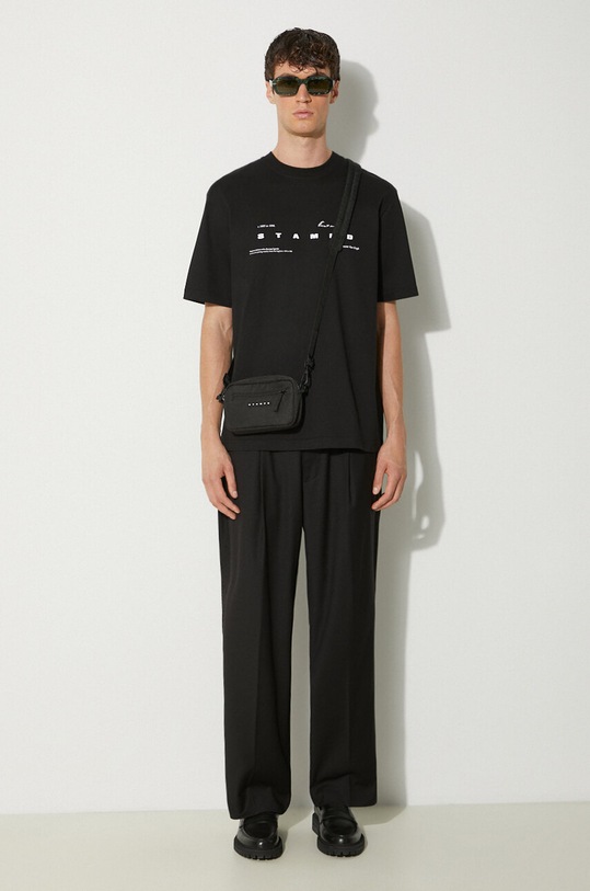 STAMPD cotton t-shirt Van Gogh Relaxed Tee SLA.M3248TE.BLK black SS24