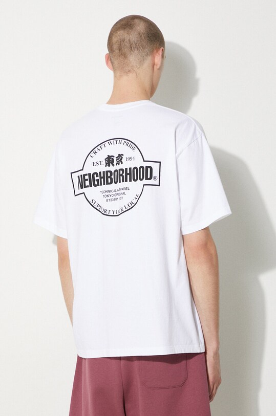 Clothing NEIGHBORHOOD cotton t-shirt NH . Tee 241PCNH.ST04 white