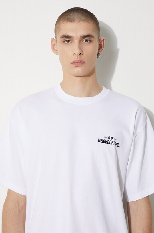 NEIGHBORHOOD cotton t-shirt NH . Tee 241PCNH.ST04 white