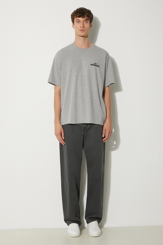 NEIGHBORHOOD cotton t-shirt NH . Tee 241PCNH.ST04 gray SS24